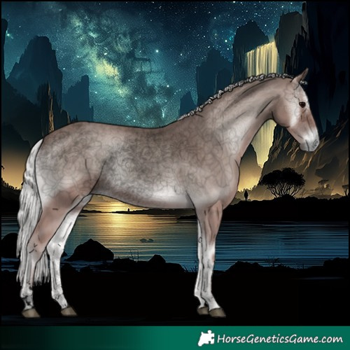 Horse Color:Void Platinum Silver Blue Onyx 