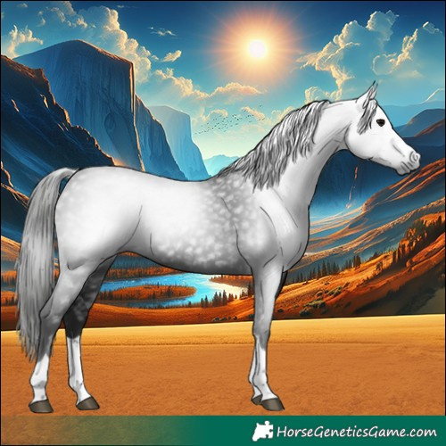 Horse Color:Gray Black 