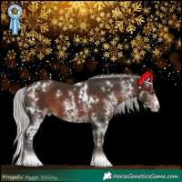 Horse Color:White Spotted Silver Brown