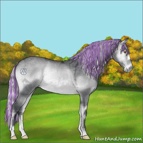 Horse Color:Painted Silver Brown Chinchilla Ice Onyx 
