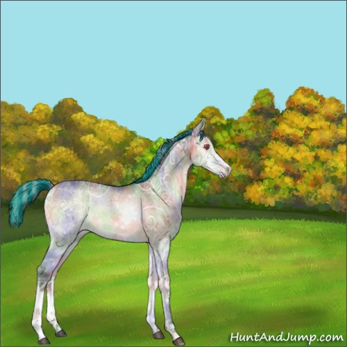 Horse Color:Painted Nacre Silver Brown Chinchilla Ice Onyx Brindle 