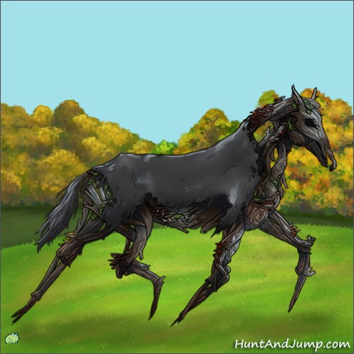 Horse Color:Black Frame 