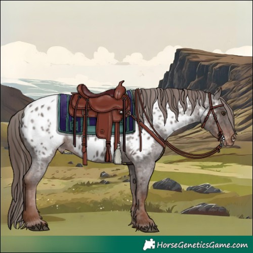 Horse Color:Liver Red Roan Near Leopard