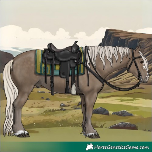 Horse Color:Silver Smoky Black