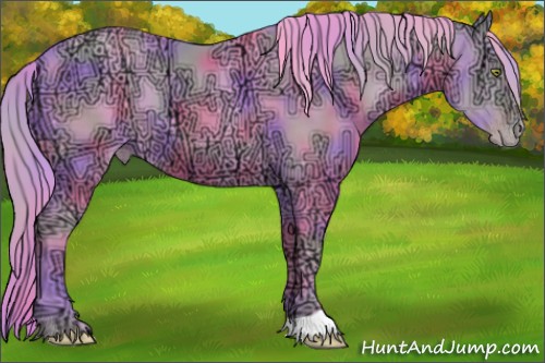 Horse Color:Nacre Watercolor Gold Champagne Ice 