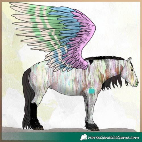 Horse Color:Void Brown Ice Tobiano 