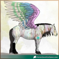 Horse Color:Void Brown Ice Tobiano 