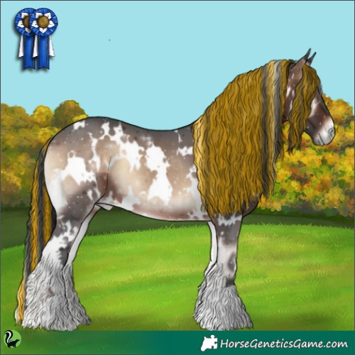 Horse Color:Painted White Spotted Brown Onyx 