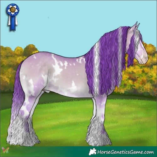 Horse Color:Watercolor White Spotted Amber Cream Champagne Onyx 