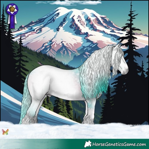 Horse Color:Gray Watercolor Brown Onyx Sabino 