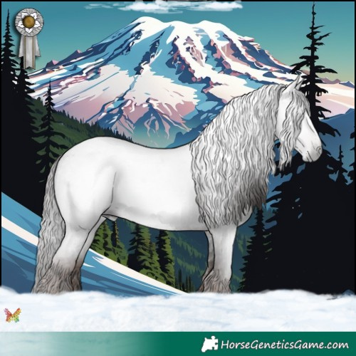 Horse Color:Gray Liver Red Ice Roan 