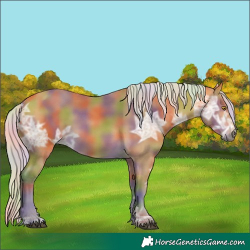 Horse Color:Nacre Silver Buckskin Ice 