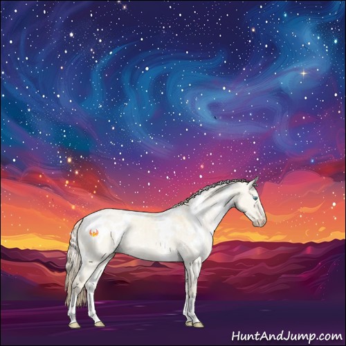 Horse Color:White Spotted Perlino Dun 