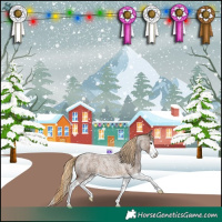 Horse Color:Chocolate Palomino Roan Splash