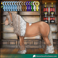 Horse Color:Gold Champagne Tobiano