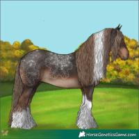 Horse Color:Liver Chestnut Tobiano 