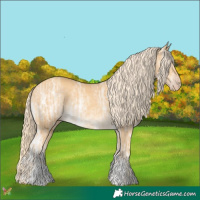 Horse Color:Gold Cream Champagne Ice Sabino