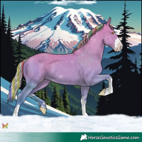 Horse Color:Painted Watercolor White Spotted Silver Classic Champagne Dun