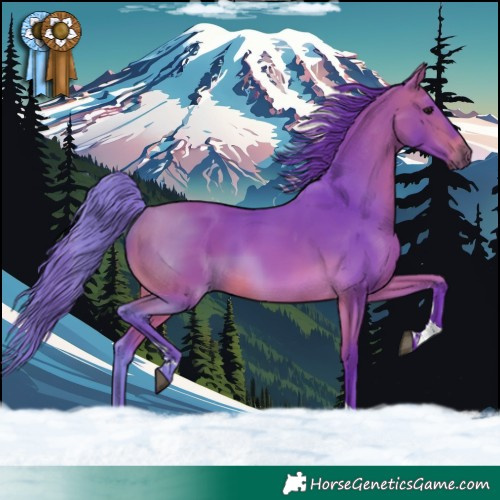 Horse Color:Watercolor Bay Tobiano 