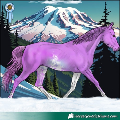 Horse Color:Watercolor White Spotted Chestnut 