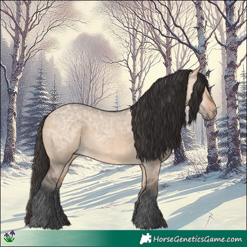 Horse Color:Bay Ice Dun Rabicano 