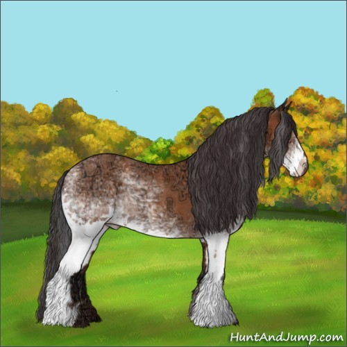 Horse Color:White Spotted Bay Ice 