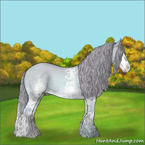 Horse Color:Watercolor White Spotted Red Dun Splash 