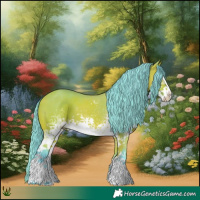 Horse Color:Watercolor White Spotted Buckskin