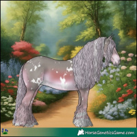 Horse Color:Watercolor White Spotted Chestnut 