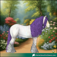 Horse Color:Watercolor Bay Ice Roan Onyx 