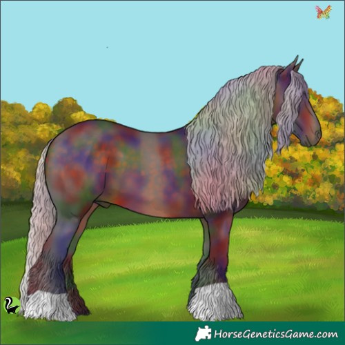 Horse Color:Nacre Silver Brown 