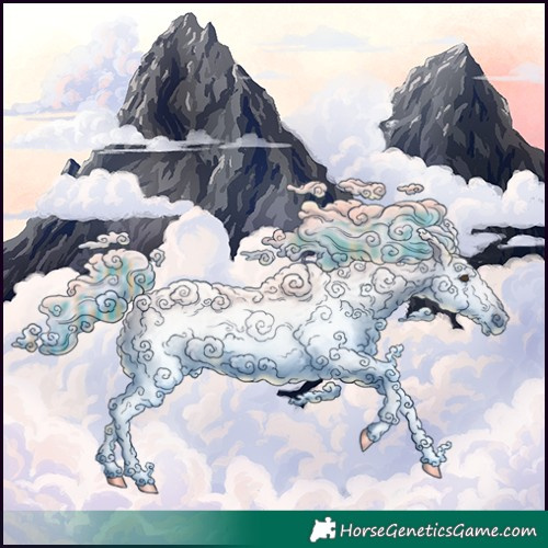 Horse Color:Gray Painted White Spotted Chestnut 