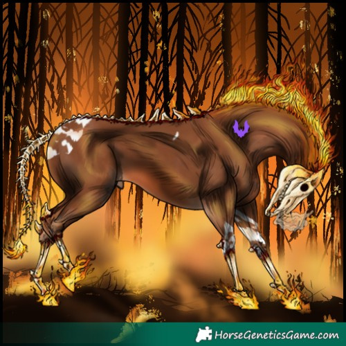 Horse Color:Chestnut Tobiano 