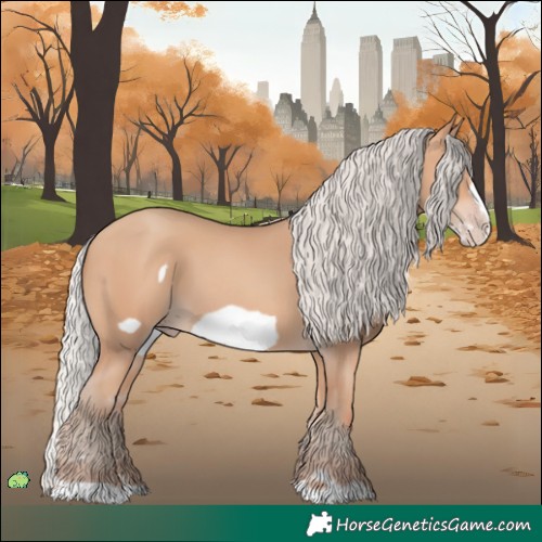 Horse Color:Silver Amber Champagne Frame 