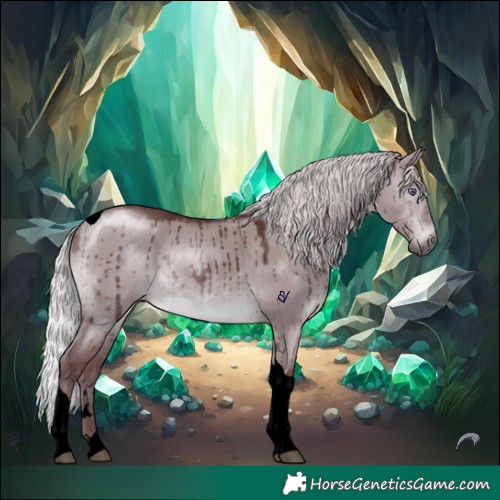 Horse Color:Void Chocolate Silver Brown Chinchilla Dun Tobiano Brindle 