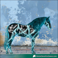 Horse Color:Void Thunderstruck Chocolate Silver Brown Chinchilla Dun Splash Tobiano Near Leopard Rabicano 