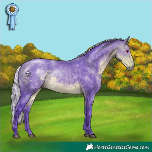 Horse Color:Watercolor Silver Buckskin Chinchilla 