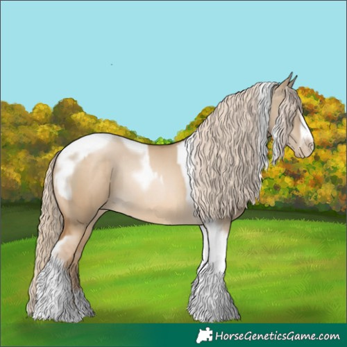 Horse Color:Chocolate Palomino Pearl Dun Tobiano Frame  and Chocolate Palomino Pearl Dun Tobiano Frame 
