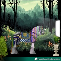 Horse Color:Painted Black Tobiano 