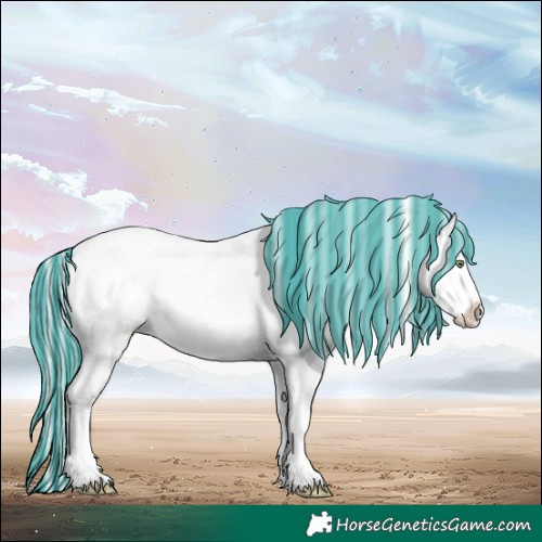 Horse Color:Painted Silver Sable Champagne Ice Mushroom Sabino Splash Varnish 