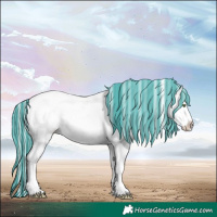 Horse Color:Painted Silver Sable Champagne Ice Mushroom Sabino Splash Varnish 