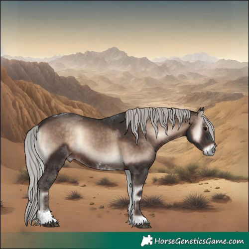 Horse Color:Silver Brown Onyx Mushroom Tobiano Rabicano 