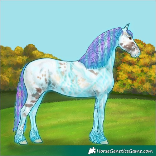 Horse Color:Painted Thunderstruck Red Onyx Sabino Appaloosa 