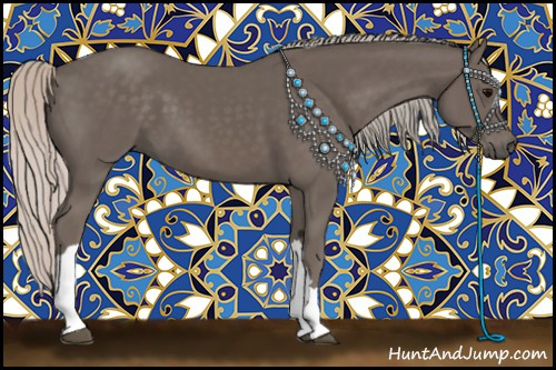 Horse Color:Silver Black 
