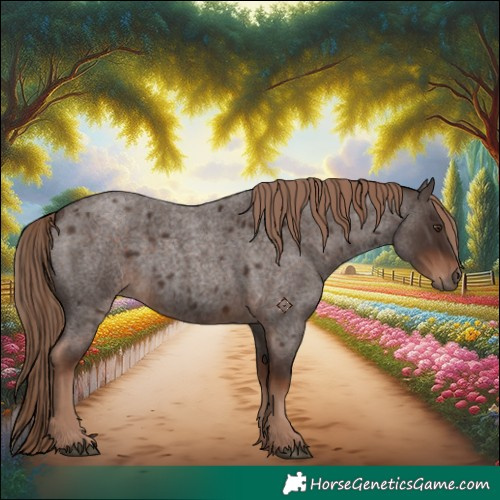 Horse Color:Liver Red Roan 