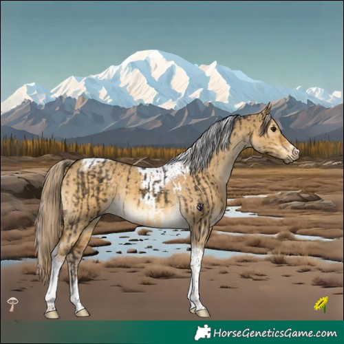 Horse Color:Buckskin Mushroom Tobiano  and Chocolate Palomino Dun Mushroom Tobiano 