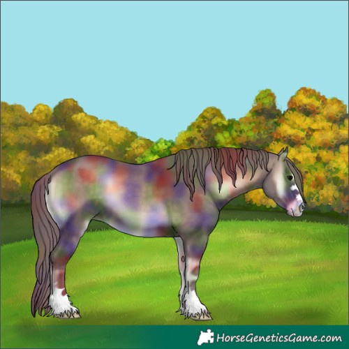 Horse Color:Nacre Chocolate Brown Onyx 