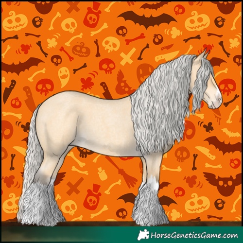 Horse Color:Silver Buckskin Roan Splash 