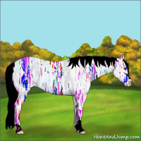 Horse Color:Liver Chestnut Chinchilla Ice Mushroom Sabino 