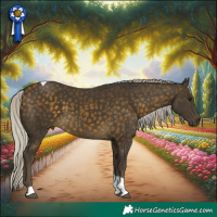 Horse Color:Silver Buckskin Tobiano 